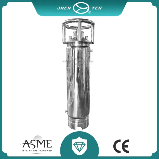Sanitary 200lb Closed Loop Extractor Double Jacketed Recovery Solvent Oil Water Chemical Storage Tank