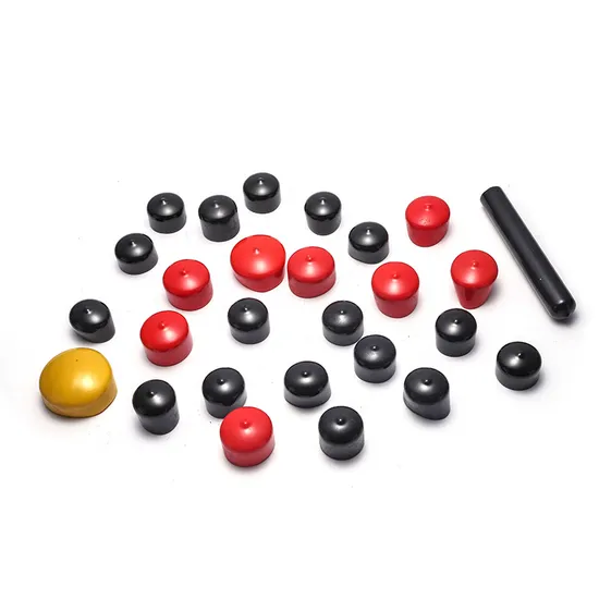 Round Rubber End Caps for Threaded Rod, Free Sample Custom Vinyl Plastic Caps